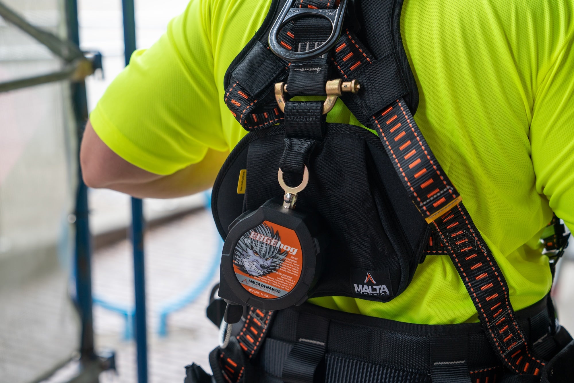 Load video: At Malta Dynamics, our number one goal is to make sure that workers get home safely at the end of the day. From harnesses to PPE, and mobile fall protection to lifelines - we design, engineer, test, and personally wear all of the OSHA and ANSI compliant fall protection products we offer. To the men and women who work at heights; let us help you suit up and Protect What Matters!