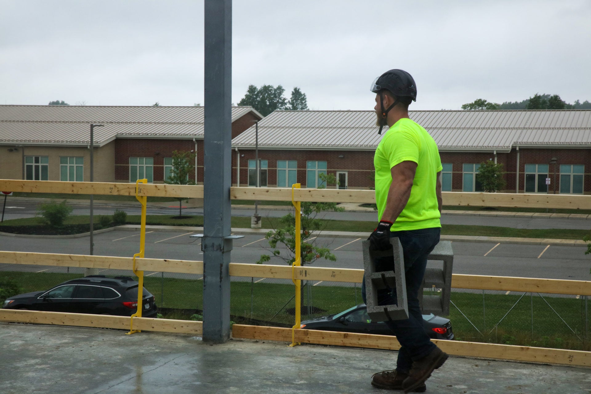 Temporary Guardrail Post