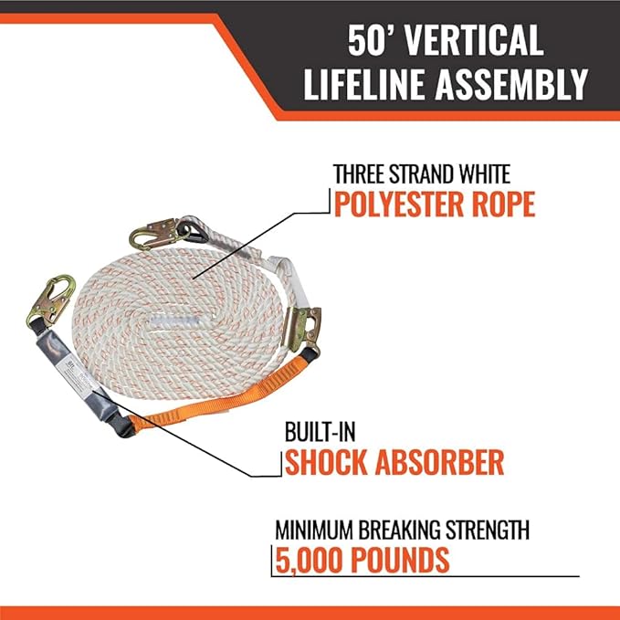 50' Roofer's Safety Bucket Kit