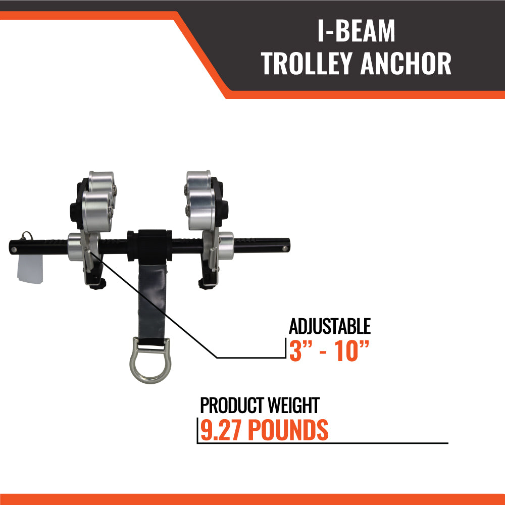Beam Trolley 3" - 10" 5k