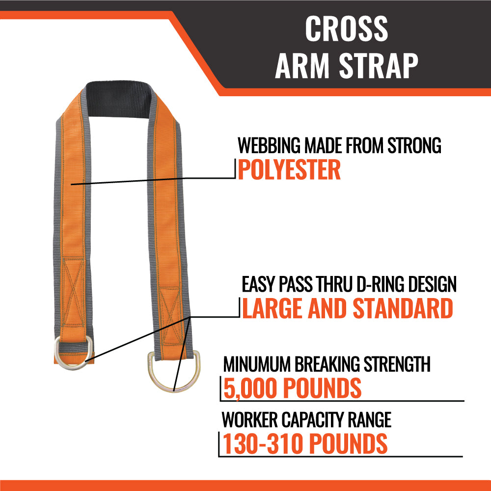 Cross Arm Strap: 4' or 6'