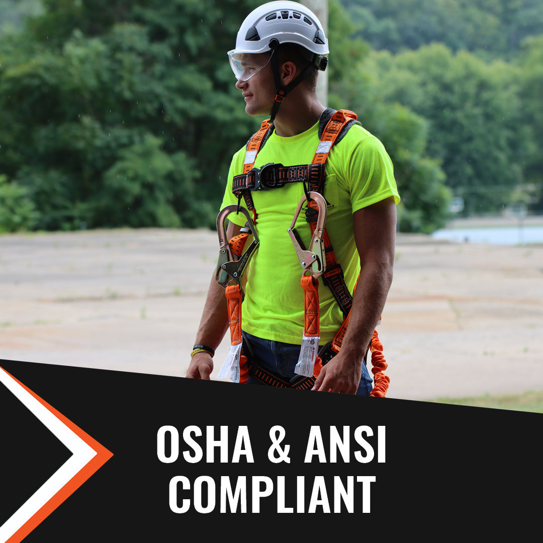 4.5' - 6' DOUBLE LEG STRETCH INTERNAL SHOCK ABSORBING LANYARD