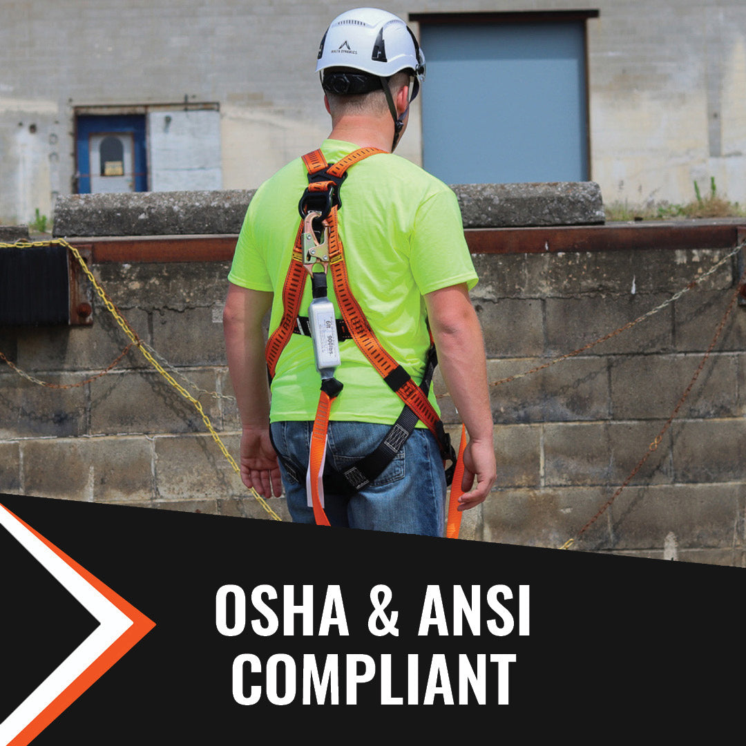 6' SINGLE LEG EXTERNAL SHOCK ABSORBING LANYARD W/ 2 STEEL SNAP