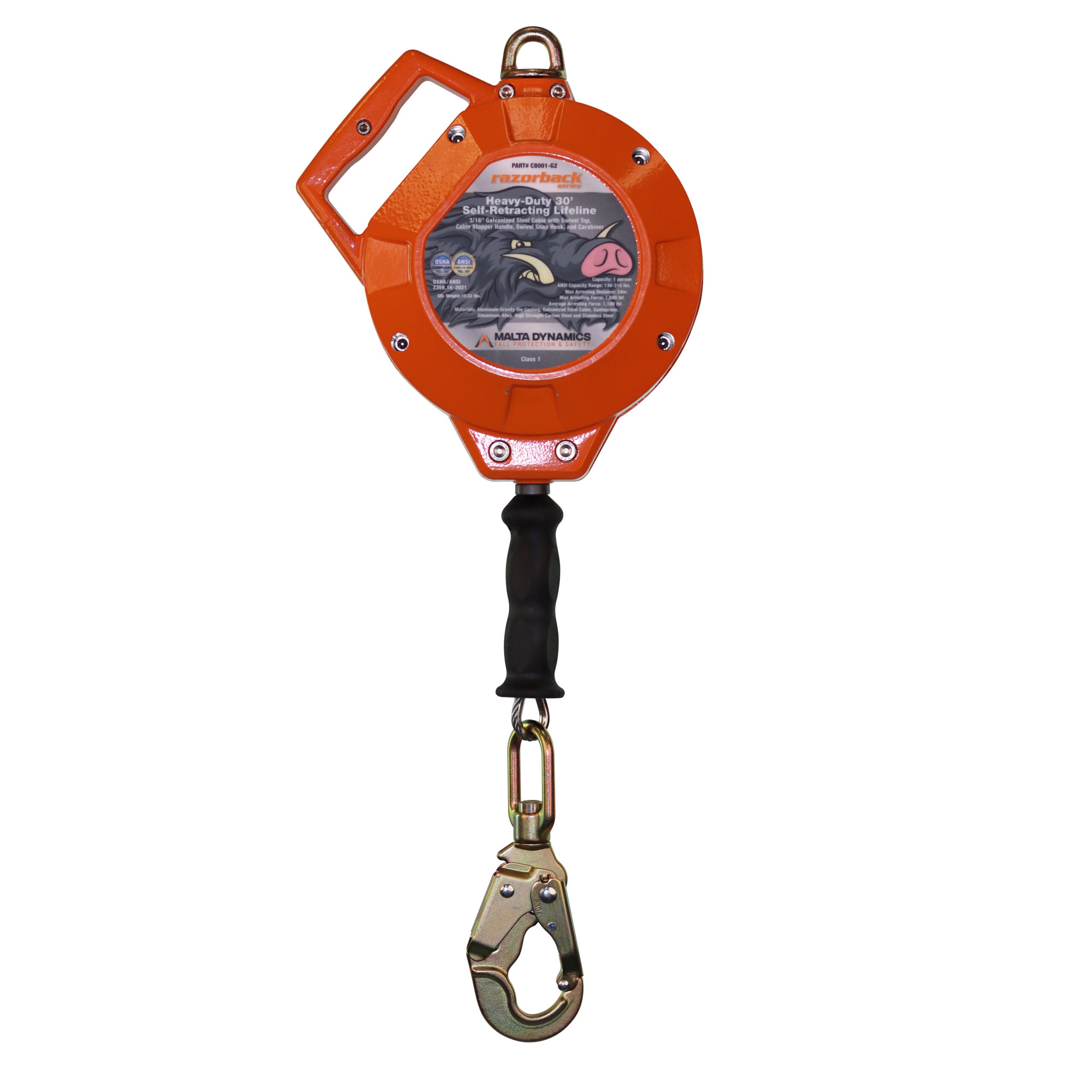 Razorback Heavy-Duty SRL | Overhead Self Retracting Lifeline