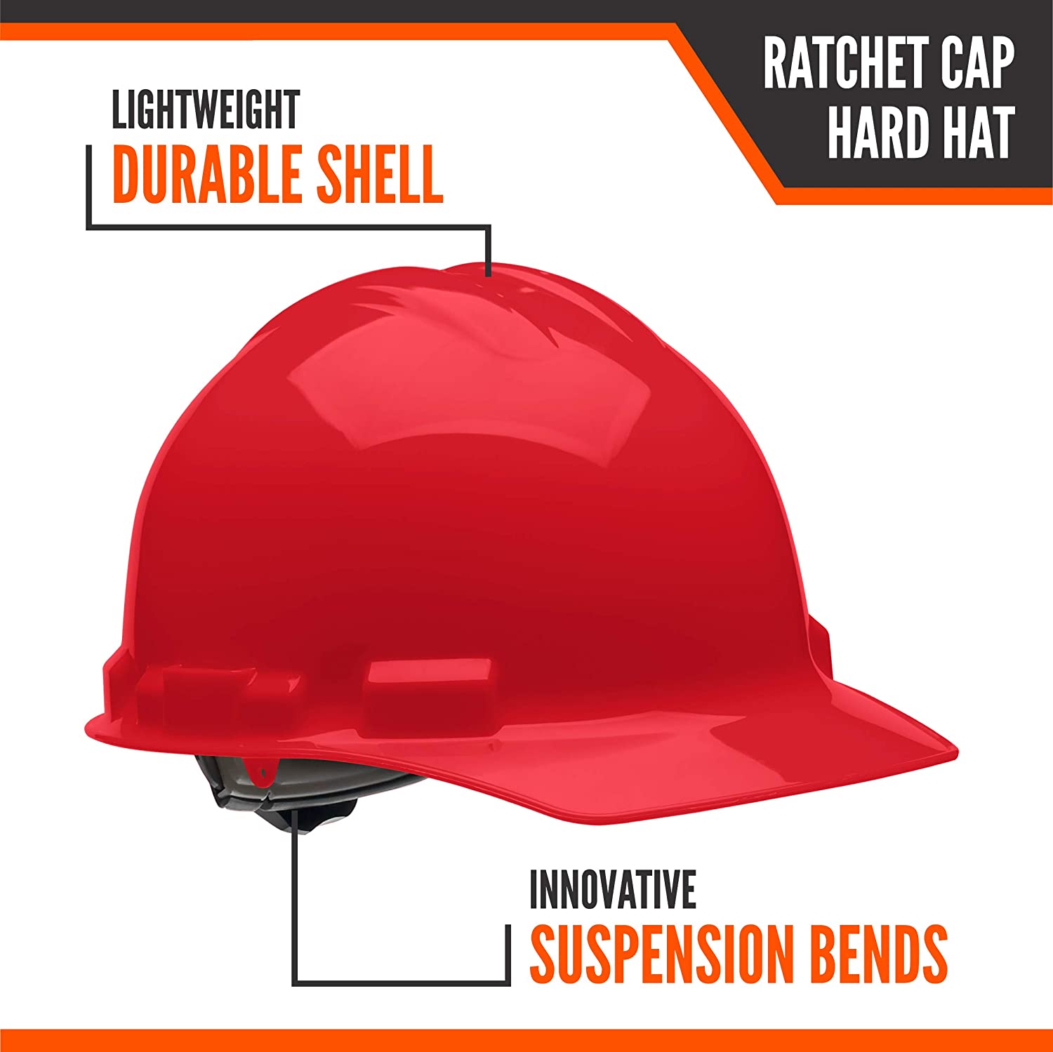 4 POINT RATCHET HARD HAT
