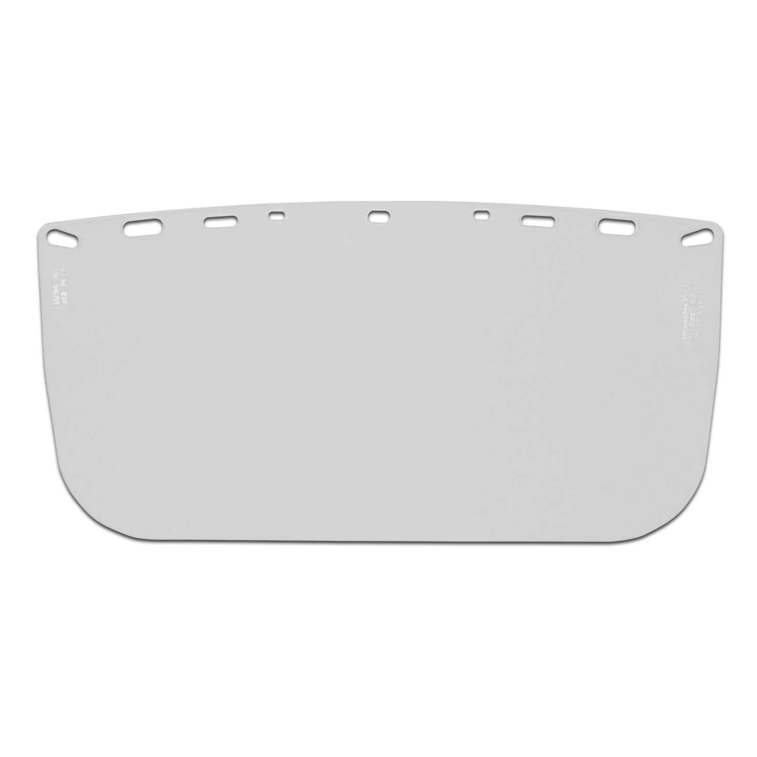 VISOR, ECONOMY POLYESTER, CLEAR, FLAT, 8" X 15" X .04"