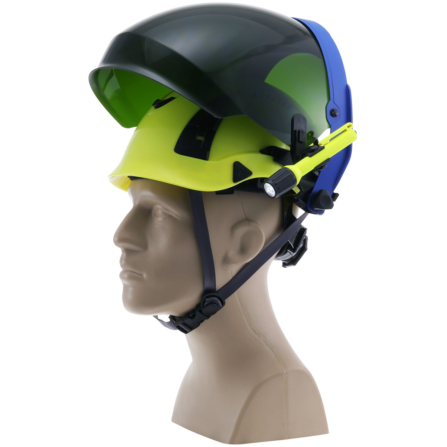 Gas Cutting & Welding Toric Hard Hat Face Shield in Green