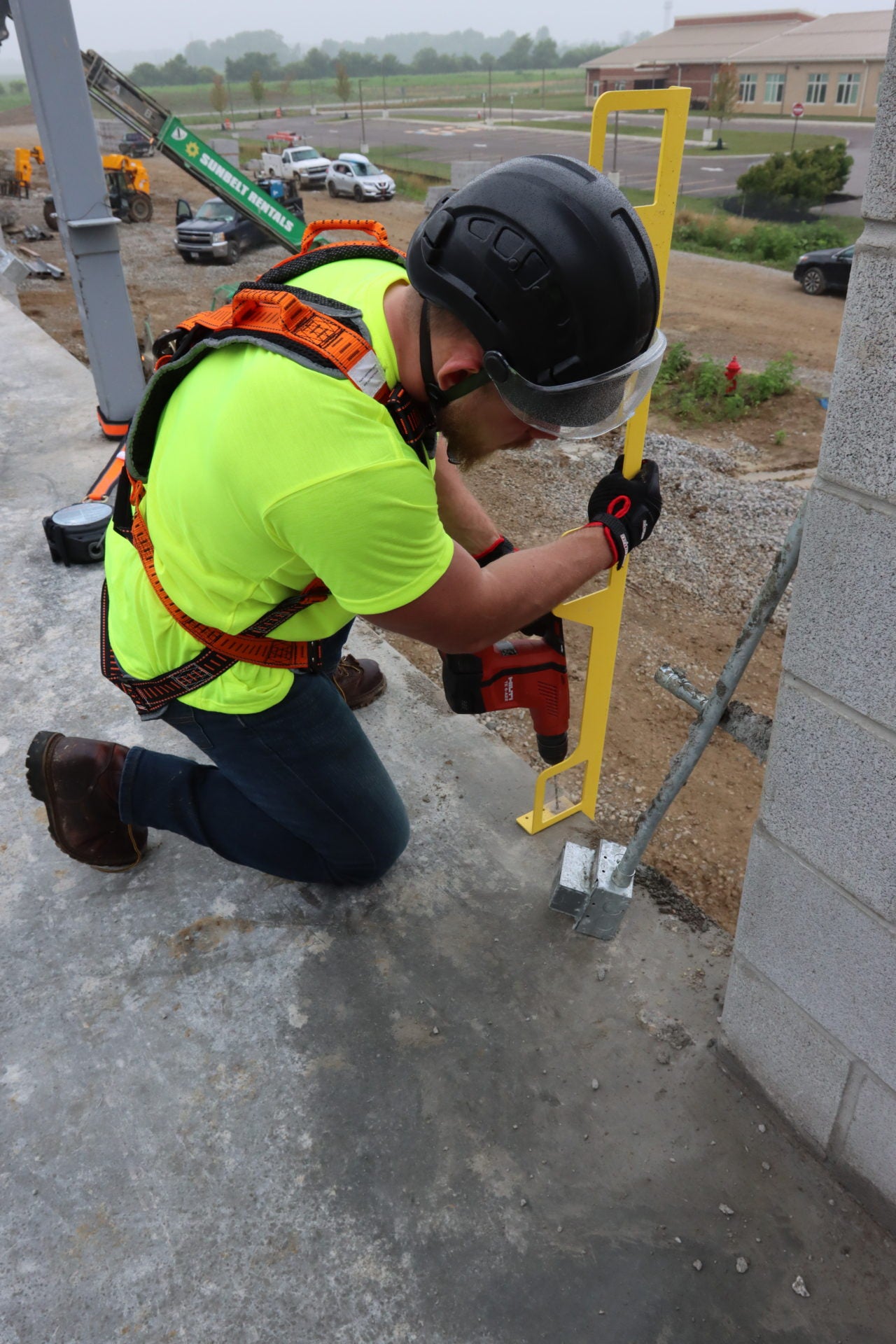 Temporary Guardrail Post