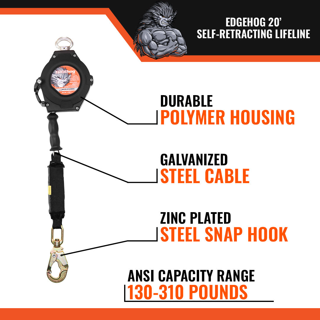 EDGEHOG SRL W/ SNAP HOOK, CLASS 2