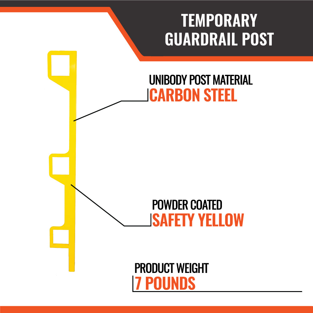 Temporary Guardrail Post