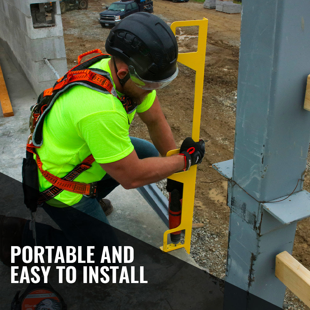 Temporary Guardrail Post