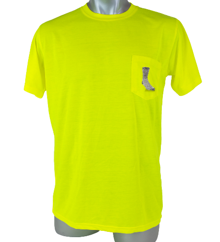 High Visibility Yellow Safety Short Sleeve ShirtCustomized