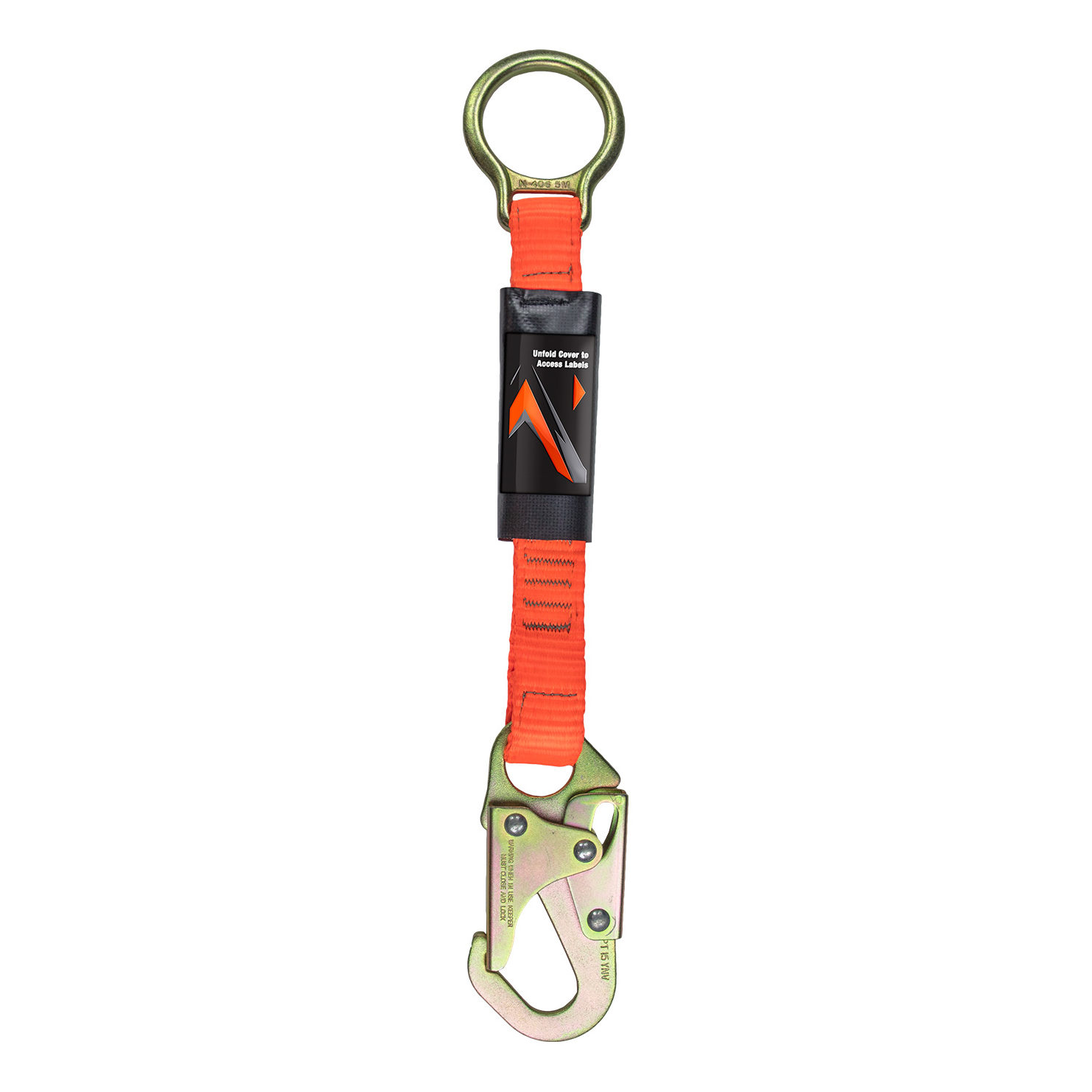 18-inch D-Ring Extender Fall Protection with Snap Hook and O-Ring