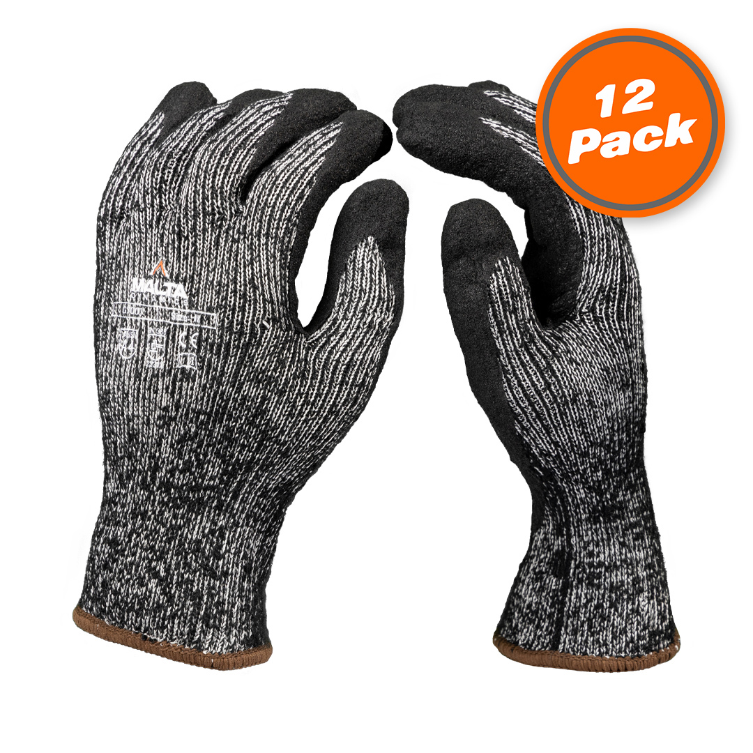 INSULATED CUT LEVEL 4 WORK GLOVES (12 PACK)