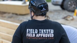 Malta Dynamics Donates APEX Safety Helmets to Habitat for Humanity of Southeast Ohio Demonstraction