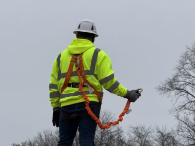 image of man with fall protection