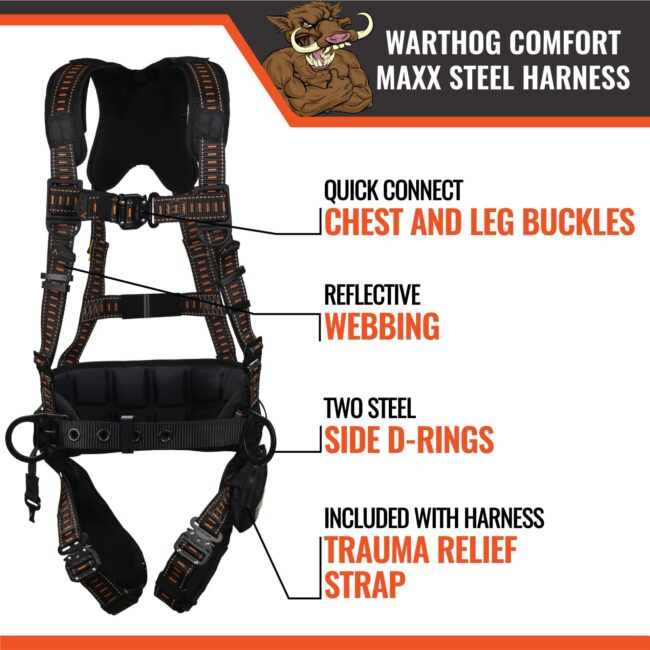 Warthog Comfort MAXX Steel Harness | Full Body Harnesses