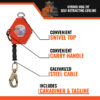 C9000 Callout 01 30’ HYBRID HOG SRL W/ SNAP HOOK, CLASS 1