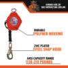 C9001 Callout 02 30’ HYBRID HOG SRL W/ SNAP HOOK, CLASS 1