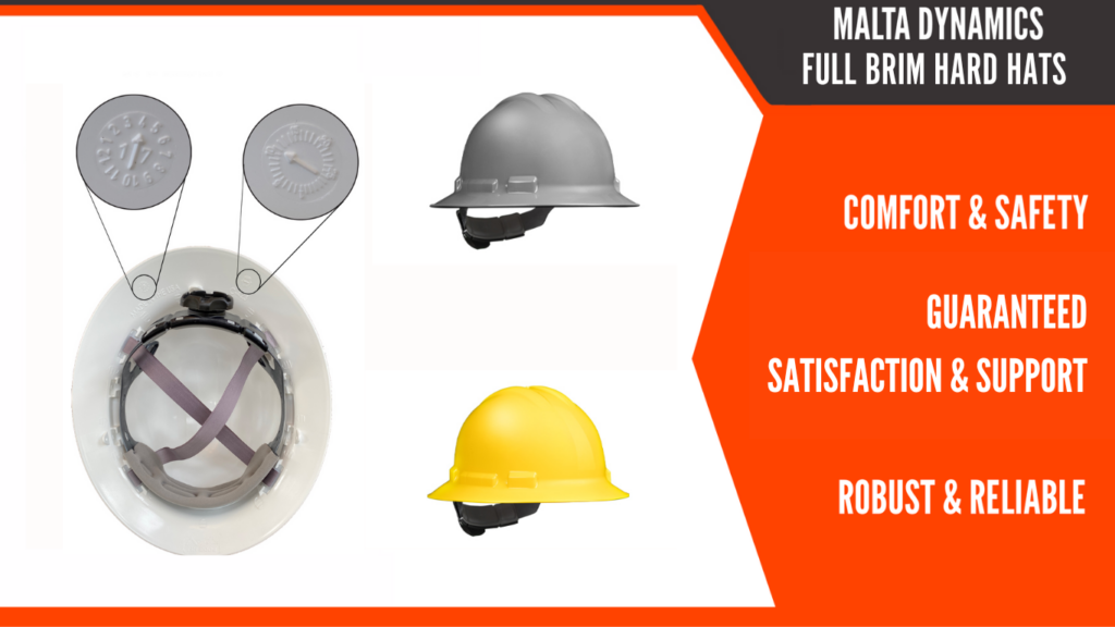 Picture of hard hat and inside of hard hat