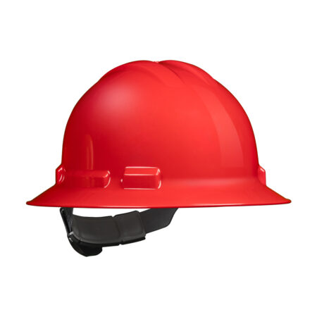 HARD HAT - 4 PT. RATCHET FULL BRIM STYLE - Red