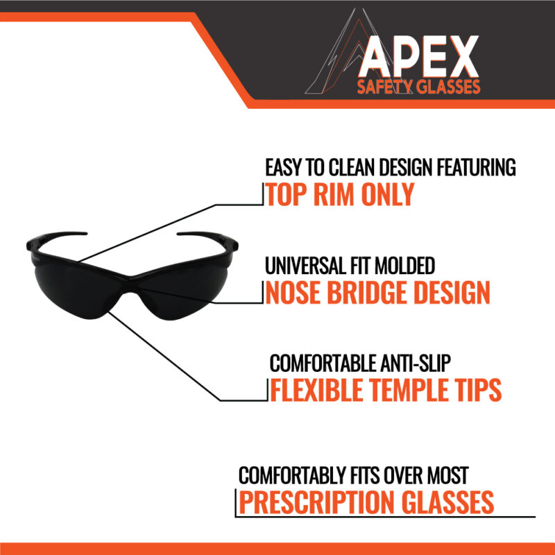 APEX Tinted Safety Glasses - Image 8