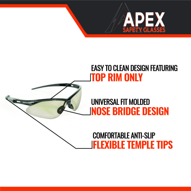 APEX Indoor/Outdoor Safety Glasses - Image 2