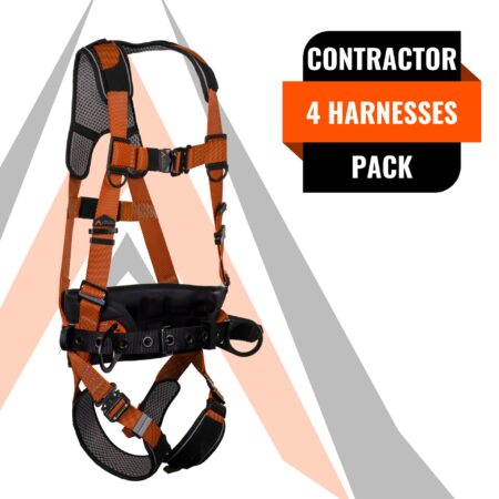 WARTHOG® COMFORT MAXX BELTED SIDE D-RING HARNESS (4 Pack)