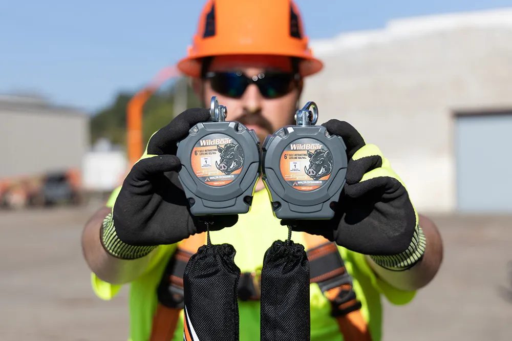 6 ft Wild Boar Personal Self-Retracting Lifeline – Single or Dual SRL with Rebar or Snap Hook - Image 20
